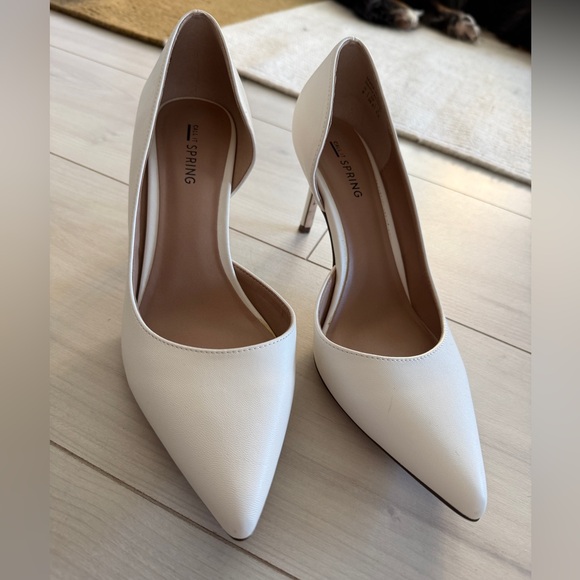 Call It Spring women's white heels - Picture 3 of 5